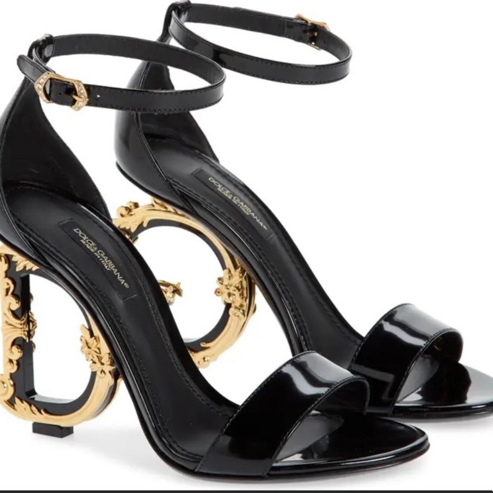 Authentic Dolce & Gabbana Keira Baroque
DG Heel Sandal.